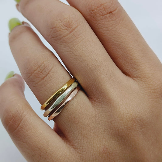 Hexagonal Stacking sterling silver band ring ,Hexagonal design 925 silver band, statement ring, silver bands , gifts, Stackable Rings