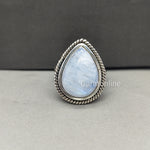Moonstone Sterling Silver Ring - Hand Crafted Bohemian Ring-Bohemian Ring - Rainbow Moonstone- Boho silver ring , silver  Rings -Gift for