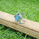 Labradorite Sterling silver ring- 925 sterling silver-Beautiful Blue Ring - Labradorite Ring - Labradorite Gemstone Silver Jewelry Gift