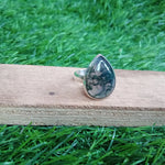 Moss Agate Sterling Silver Ring -Boho Statement Ring -  Hand Crafted Bohemian Ring - Bohemian Ring -  Moss Agate Ring - Rings - Gift for her