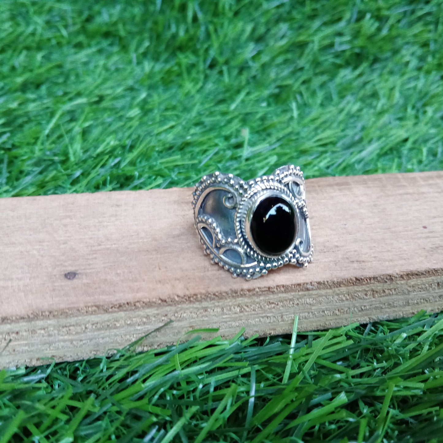 Black Onyx Sterling Silver Ring | Black Onyx  Boho Ring | Handmade Ring | Boho Ring | Black Onyx Ring | Boho Jewelry | Ring for Women |Gift