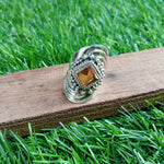 Citrine Boho Ring, Silver Ring, Natural stone Ring, Handmade Ring, Gemstone Ring, Boho Jewelry, Big Boho Ring, jewelry, Gift for women