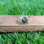 Labradorite  Boho Statement Ring - Labradorite Silver Ring - Hand Crafted Bohemian Ring-Bohemian Ring -big Size Ring - Rings - Gifts for her