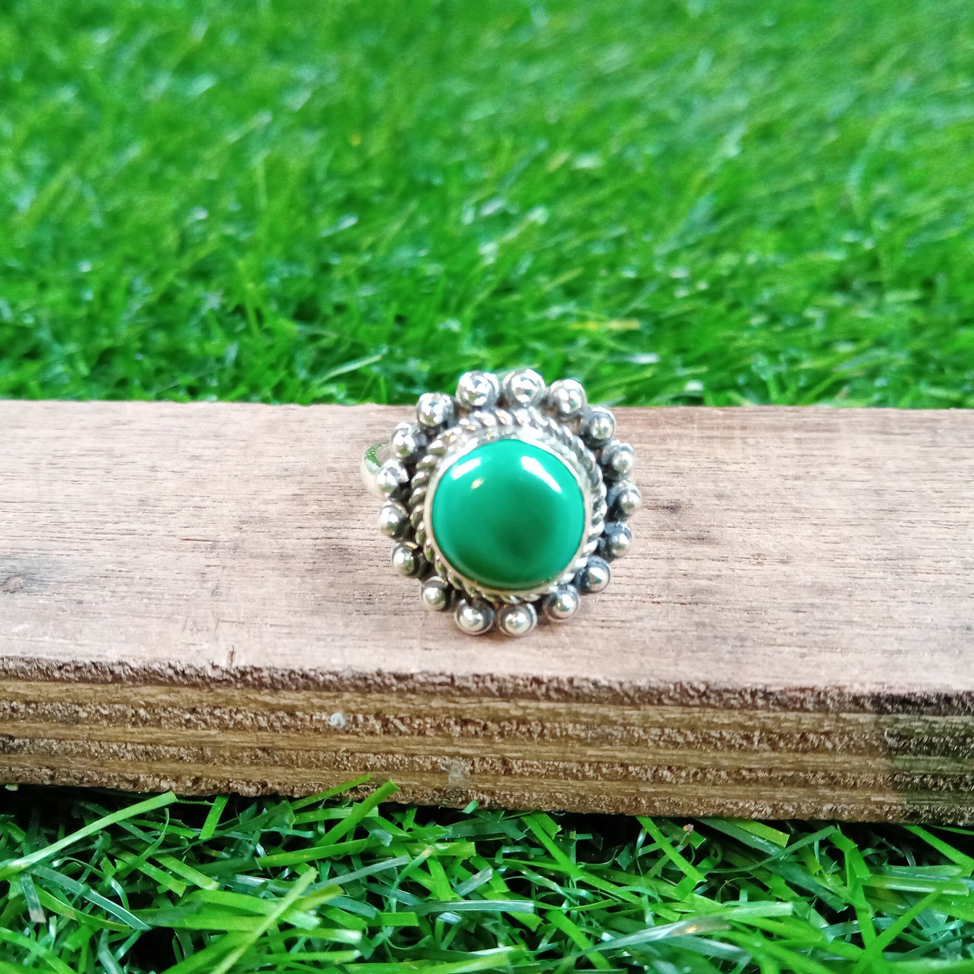 Malachite Gemstone Boho Ring, 925 Sterling Silver Ring, Malachite Gems ...