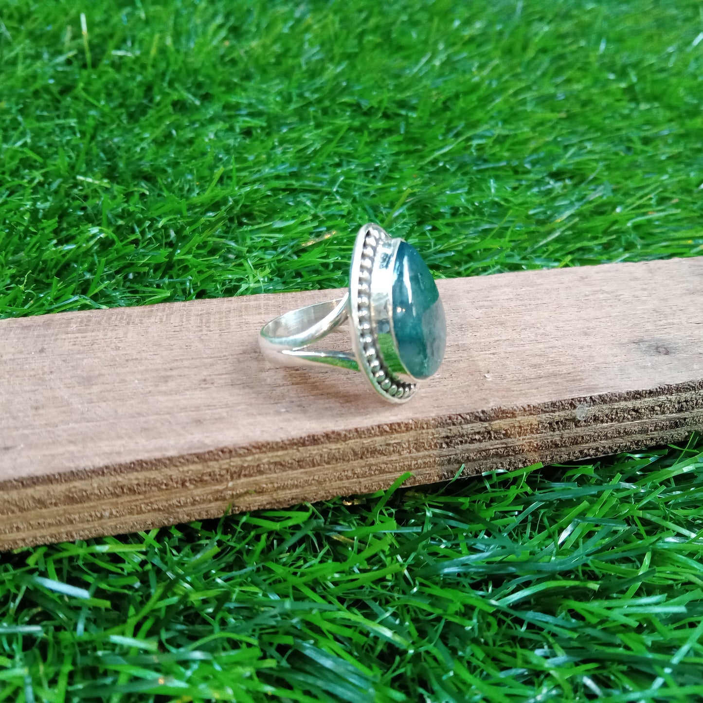 Moss Agate Gemstone Ring, 925 Sterling Silver Ring, Moss Agate Gemstone Silver ring , Personalized Ring, Gift for Women