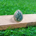 Moss Agate Gemstone Ring, 925 Sterling Silver Ring, Moss Agate Gemstone Silver ring , Personalized Ring, Gift for Women