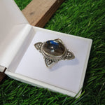 Labradorite  Natural Gemstone Ring -925 Sterling Silver Ring - Hand Crafted Bohemian Ring- Blue Labradorite  Ring- Rings - Gifts for women