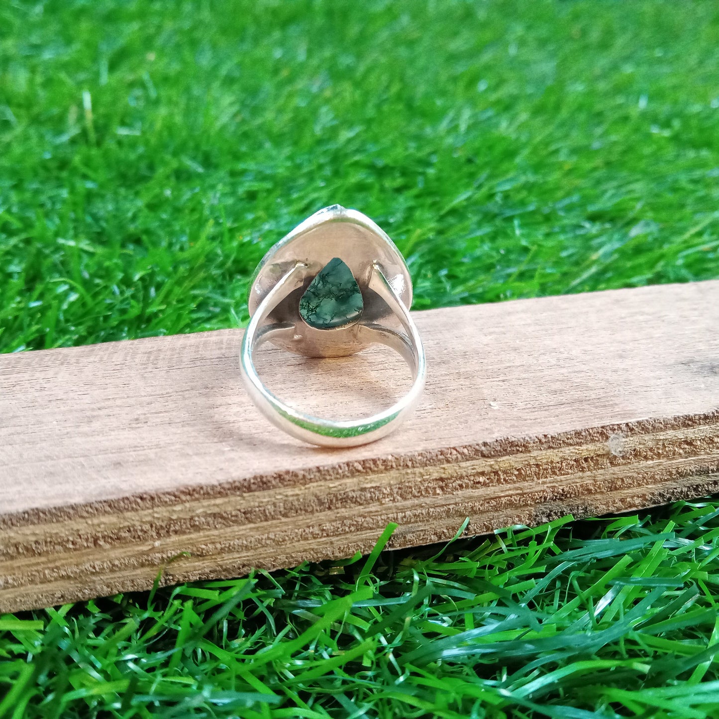 Moss Agate Gemstone Ring, 925 Sterling Silver Ring, Moss Agate Gemstone Silver ring , Personalized Ring, Gift for Women