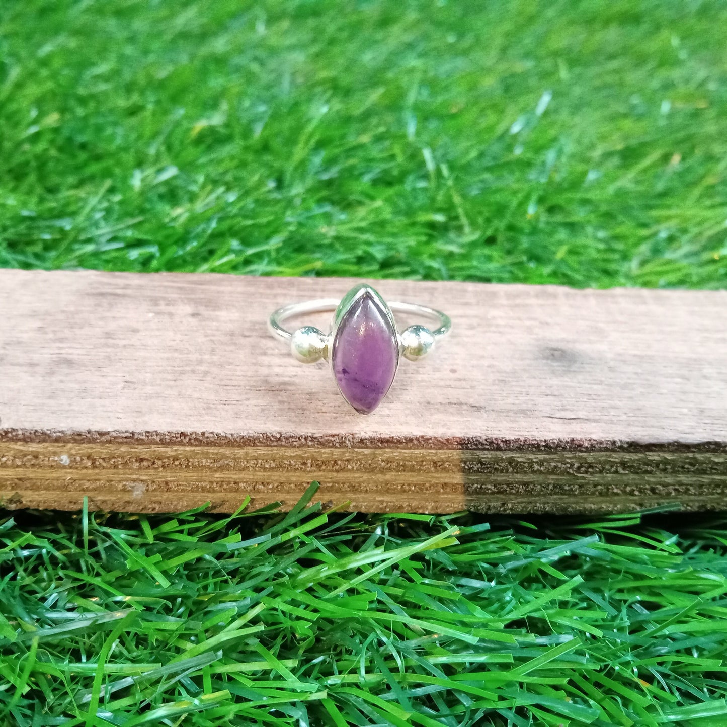 Amethyst Gemstone 925 Sterling Silver Ring, Bohemian Ring, Amethyst Gemstone Silver ring, Minimalist Ring, Personalized Ring, Gift for Women