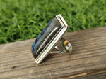 Labradorite Gemstone 925 sterling silver ring , Handmade Boho silver rings , Bohemian Style ring , Labradorite silver ring ,birthday gift