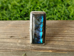 Labradorite Gemstone 925 sterling silver ring , Handmade Boho silver rings , Bohemian Style ring , Labradorite silver ring ,birthday gift