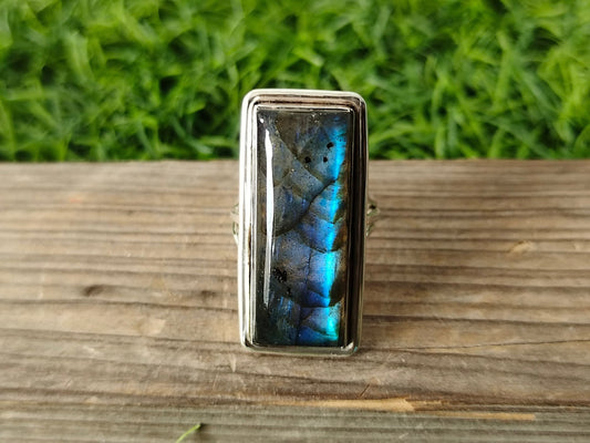 Labradorite Gemstone 925 sterling silver ring , Handmade Boho silver rings , Bohemian Style ring , Labradorite silver ring ,birthday gift