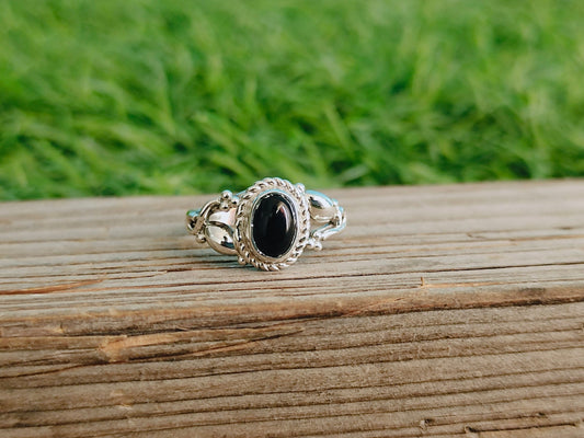 Boho Statement Ring -Black Onyx - Hand Crafted Bohemian Ring -Bohemian Ring Black Onyx Ring -Rings -best gift, minimalist, fathers day gift