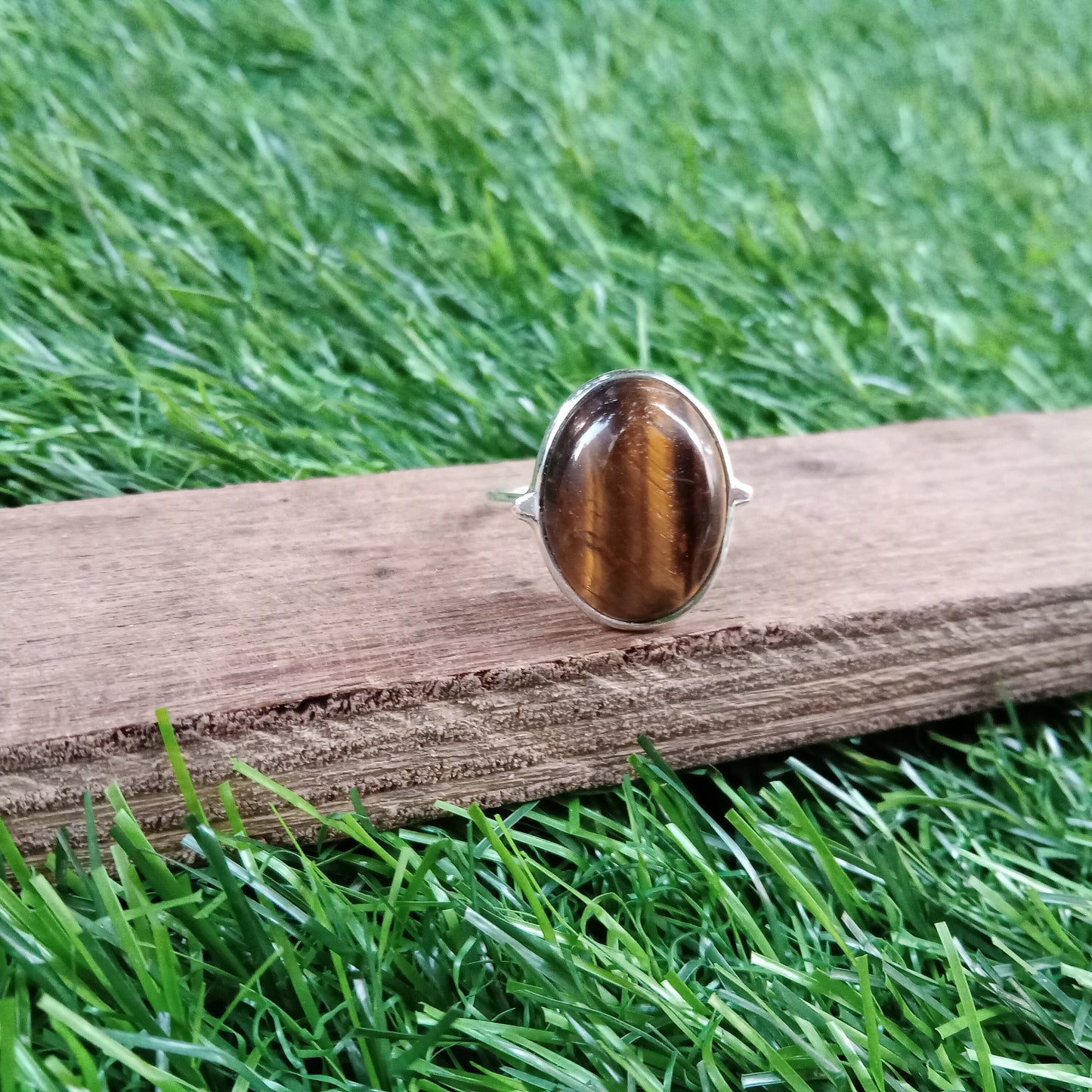 Tiger's  Eye Gemstone Boho Statement 925 Sterling Silver Ring | Hand Crafted Bohemian Ring | Boho Ring | Tiger's Eye Ring | Rings for Gift