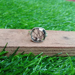 Boho Statement Ring - Yellow  Calci Sterling Silver Ring - Hand Crafted Bohemian Ring-Bohemian Ring - Yellow Calci Rings -Gift for her Gifts
