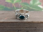 Grüner Onyx Stein Bandring, Sterling Silber Bandring, Einzigartiger Band Silberring, handgefertigter Silberring, Boho Band, Band, Silberring