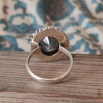 Mystic Quartz  Boho  Ring -Quartz Sterling Silver Ring - Hand Crafted Bohemian Ring-Bohemian Ring - Quartz - Rings -Gift for - bohemian