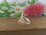 Lotus Leaves sterling silver ring , handmade silver ring , stacking silver ring , charm silver ring , handcrafted boho ring , wave Ring
