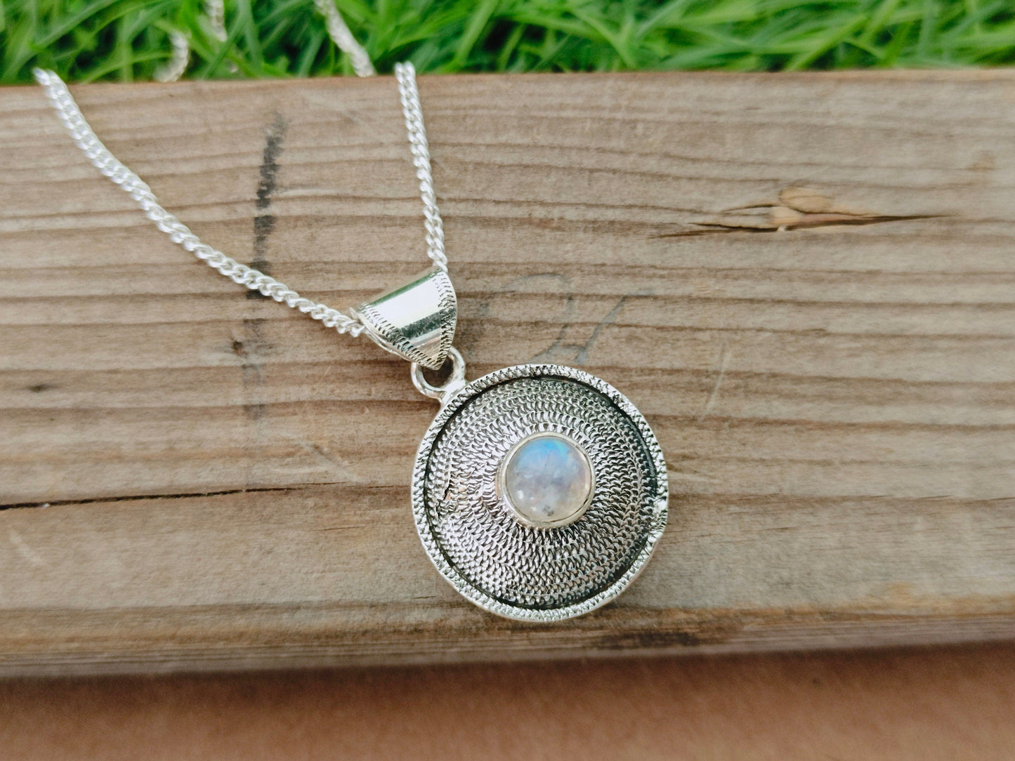 Rainbow Moonstone Pendant ,Solid 925-Sterling Silver,Gorgeous Handmade Rainbow Moonstone Necklace mothers day gift,handmade  silver pendant