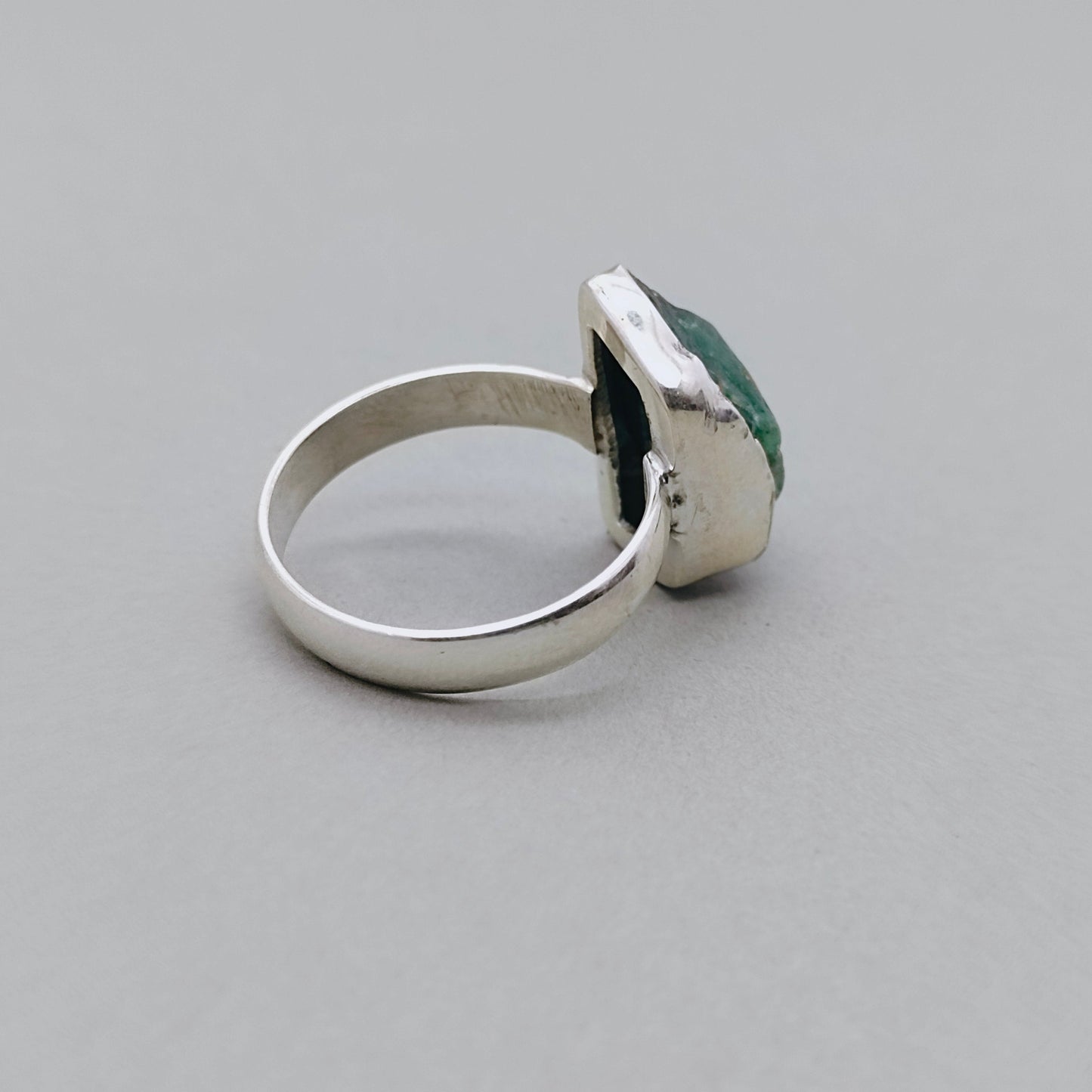 Green Hathipada stone Boho Ring | hathipada Sterling Silver Ring |Green Handmade Ring | Boho Ring | hathipada Ring | Boho Jewelry | Rawstone