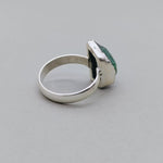 Green Hathipada stone Boho Ring | hathipada Sterling Silver Ring |Green Handmade Ring | Boho Ring | hathipada Ring | Boho Jewelry | Rawstone