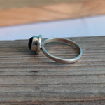 minimalist black onex ring# summer jewelry# summer gift# trendy jewelry# beach jewelry# gift for her#silver ring# etsy best ring# party ring