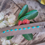 Turquoise Gemstone Bracelet - Silver Beaded Bracelet - 925 Sterling Silver Bracelet - Dainty Silver Bracelet for Women Bracelets - Silver