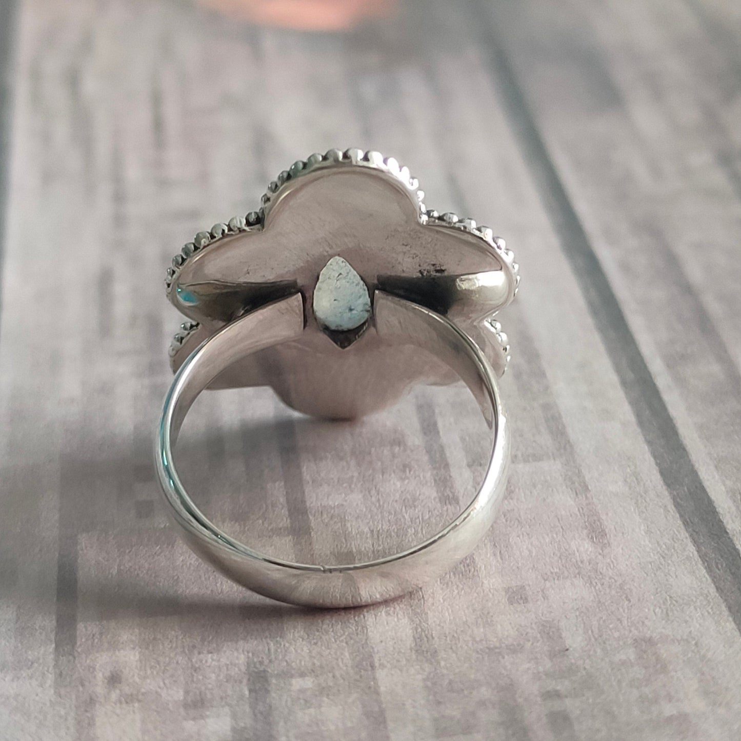 Boho  Ring - Rainbow Moonstone Sterling Silver Ring - Hand Crafted Bohemian Ring-Bohemian Ring -Rainbow Moonstone -Rings -Gift for her Gifts