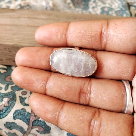 minimalist# summer jewelry# wedding# free shipping# summer gift#personalized gifts Rainbow Moonstone Sterling Silver Ring-Rings-Gift for her