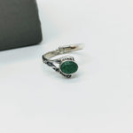 Natural Aventurine Ring- Statement Ring- Sterling Silver Ring - Hand Crafted Bohemian Ring - Bohemian  Green stone Ring - Rings - Gift for