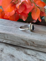 Boho Statement Ring -Blue Gold Stone Sterling Silver Ring - Hand Crafted Bohemian Ring -Bohemian Ring -Blue Gold Stone Ring-Rings - Gift for