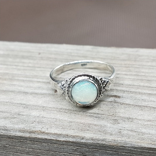 Boho Statement Ring -opal tiny ring  - Hand Crafted Bohemian Ring -Bohemian Ring opal Ring -Rings -Gift for her , free shipping item