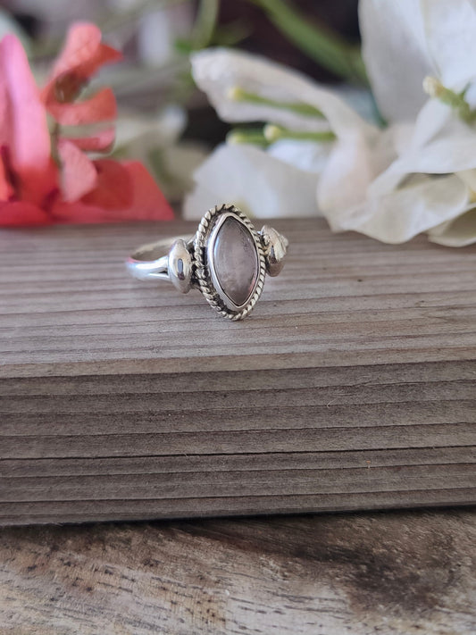 Boho Statement Ring - Rainbow Moonstone 925 Sterling Silver Ring - Hand Crafted Bohemian Ring - Bohemian Ring - Moonstone  Rings - Gift for