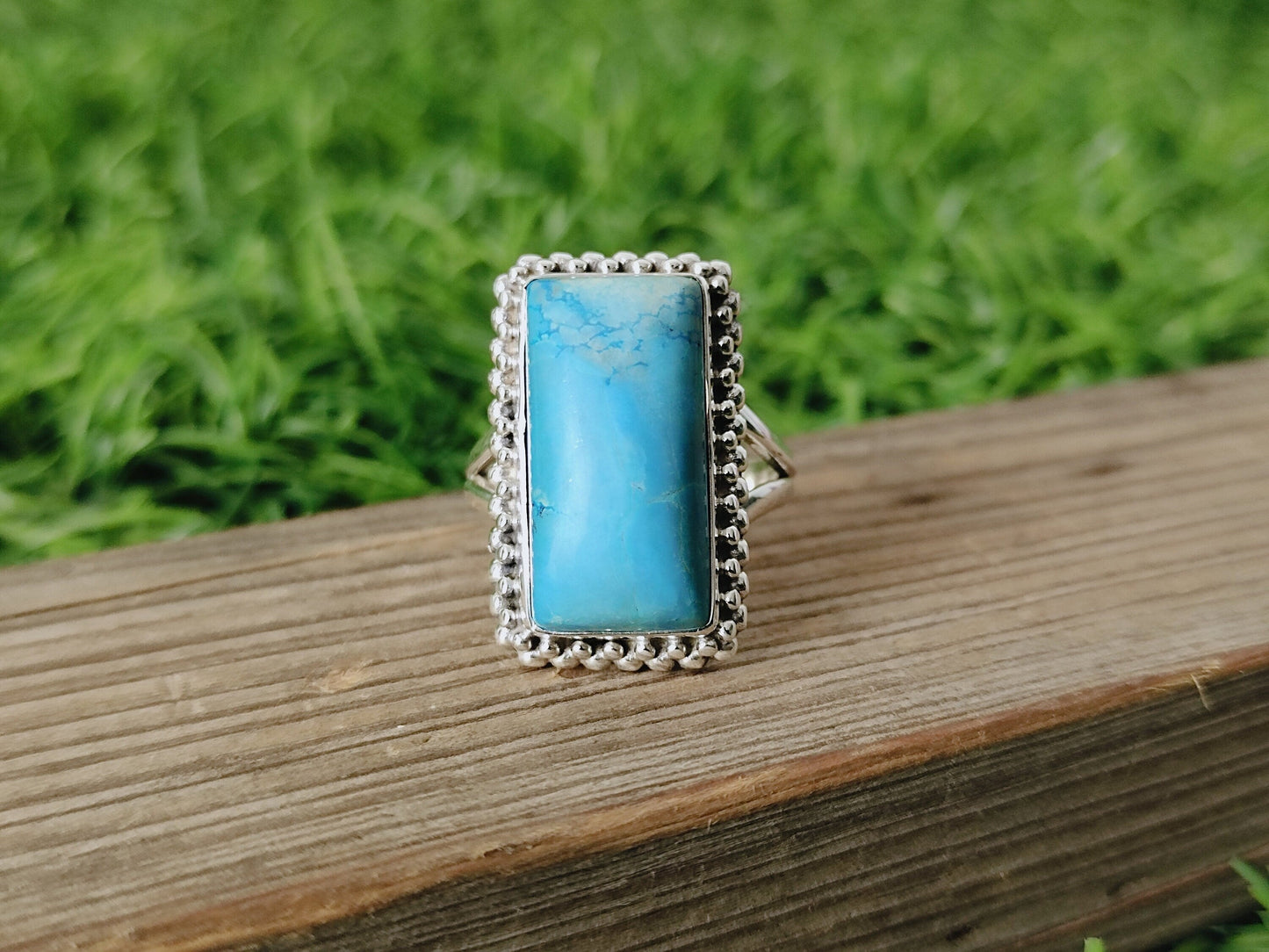 Turquoise ring , handmade silver bohemian ring , boho silver ring , Silver ring , Turquoise ring ,Sterling Silver Ring,Handcrafted Boho Ring