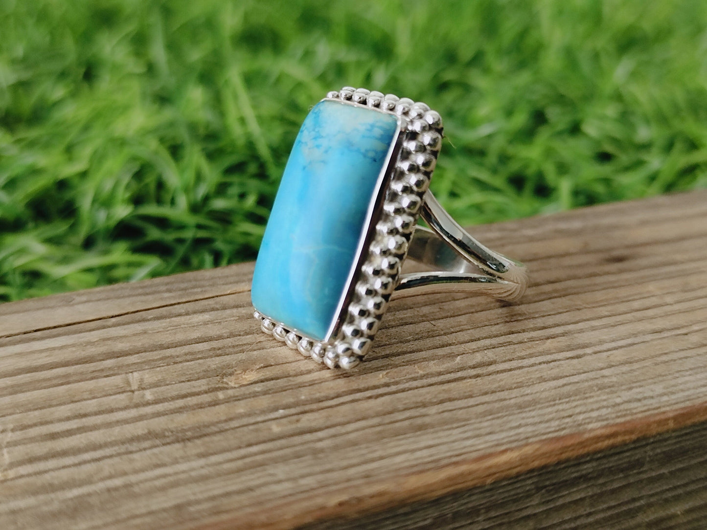 Turquoise ring , handmade silver bohemian ring , boho silver ring , Silver ring , Turquoise ring ,Sterling Silver Ring,Handcrafted Boho Ring