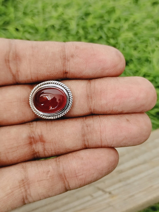 Boho Ring | Red Onyx Sterling Silver Ring | Handmade Ring | Boho Ring | Red Onyx Ring | Boho Jewelry | Rings for Gift