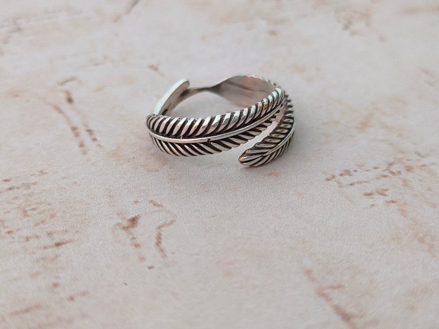 Leaves sterling silver ring , handmade silver ring , stacking silver ring , charm silver ring , handcrafted boho ring , Leaves Ring