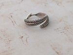 Leaves sterling silver ring , handmade silver ring , stacking silver ring , charm silver ring , handcrafted boho ring , Leaves Ring