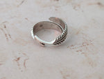 Leaves sterling silver ring , handmade silver ring , stacking silver ring , charm silver ring , handcrafted boho ring , Leaves Ring