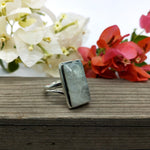 Moonstone Boho Ring - Rainbow Moonstone Sterling Silver Ring - Hand Crafted Bohemian Ring-Bohemian Ring - Square Shape Moonstone ring ,Gift