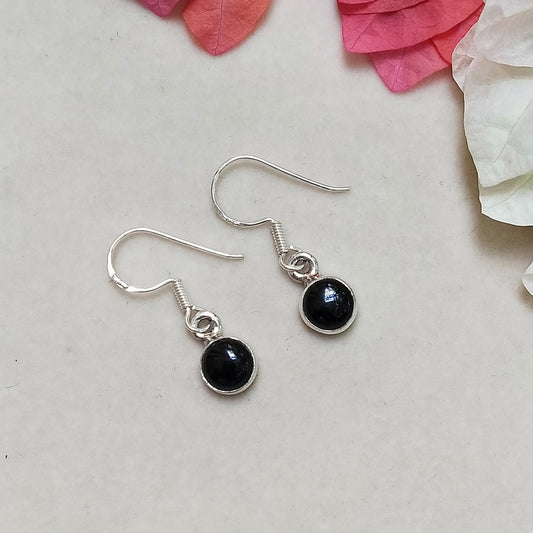 Bohemian Black Onyx Silver Earrings - Sterling silver 925 earrings - Earrings - Handmade Boho Studs - Silver Earrings - Gifts for her