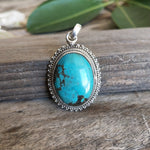 Turquoise Gemstone Silver Pendant , 925 Sterling Silver Pendant, Boho Silver Pendant, Turquoise Silver pendant, 925 silver Pendant, For gift