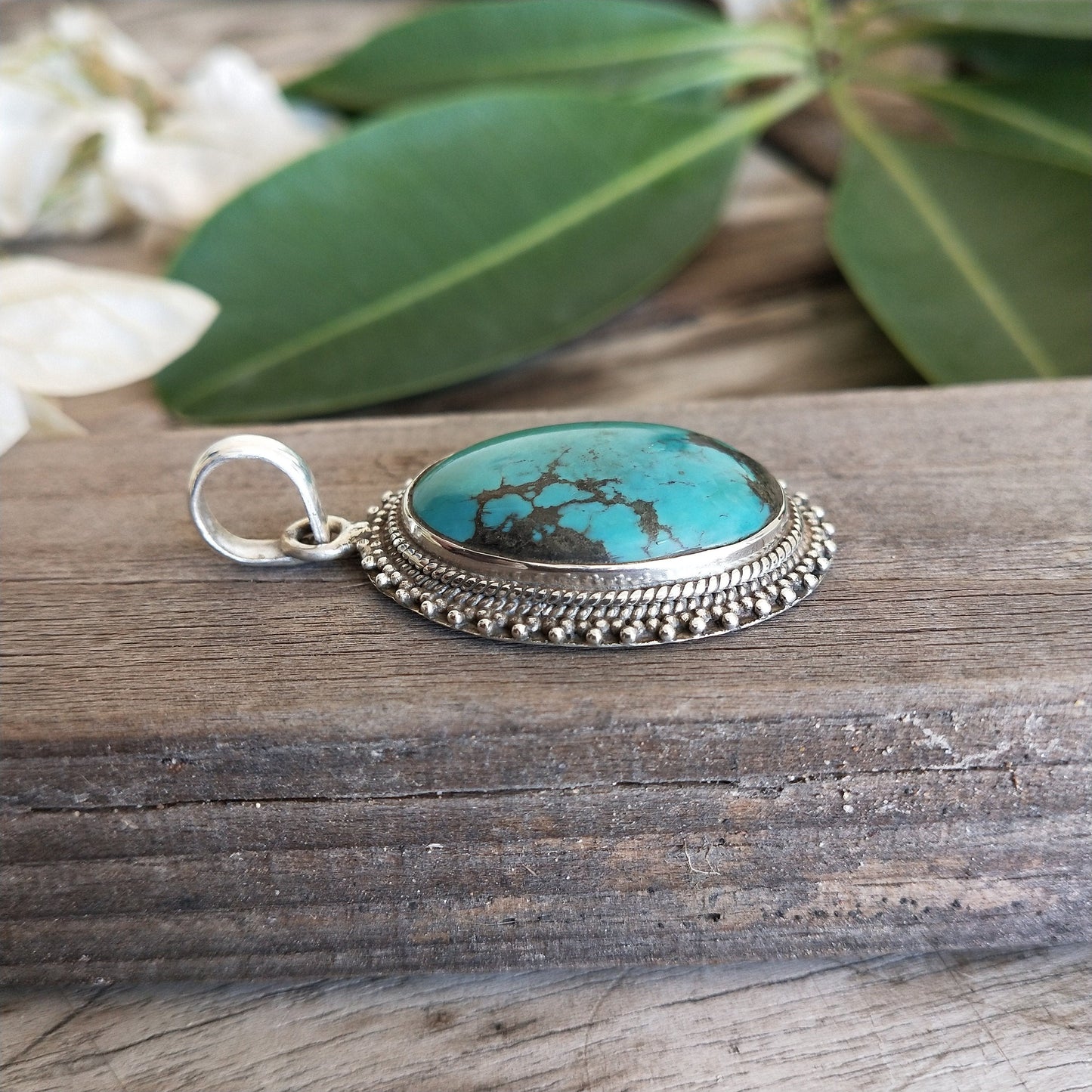 Turquoise Gemstone Silver Pendant , 925 Sterling Silver Pendant, Boho Silver Pendant, Turquoise Silver pendant, 925 silver Pendant, For gift