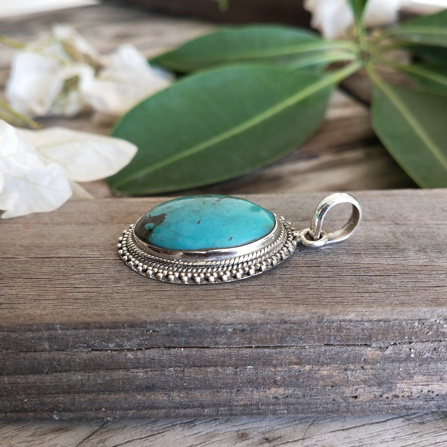 Turquoise Gemstone Silver Pendant , 925 Sterling Silver Pendant, Boho Silver Pendant, Turquoise Silver pendant, 925 silver Pendant, For gift