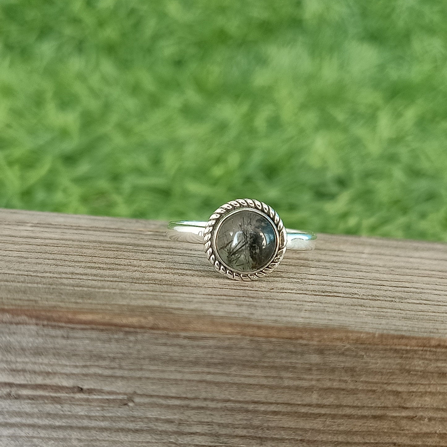 Boho Statement Ring | Black Rutile Sterling Silver Ring | Hand Crafted Bohemian Ring | Boho Ring | Black Rutile Ring | Rings for Gift