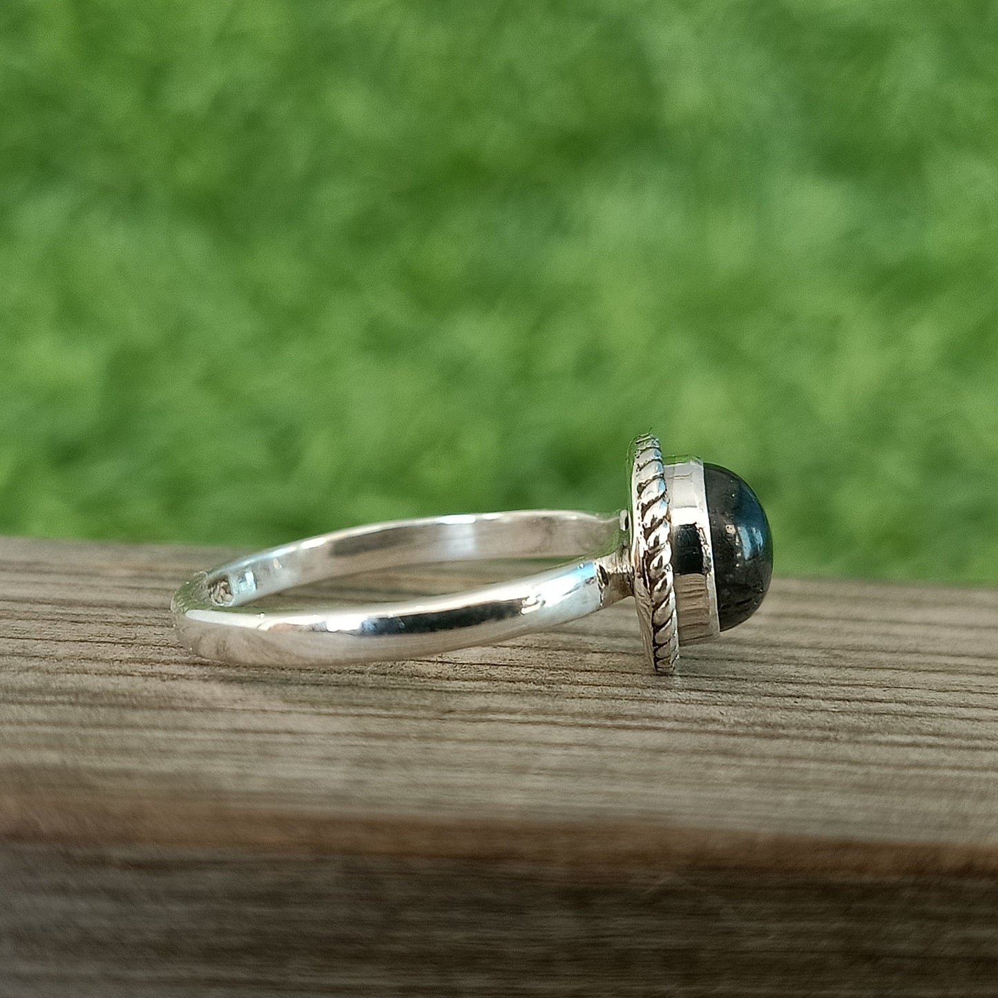 Boho Statement Ring | Black Rutile Sterling Silver Ring | Hand Crafted Bohemian Ring | Boho Ring | Black Rutile Ring | Rings for Gift