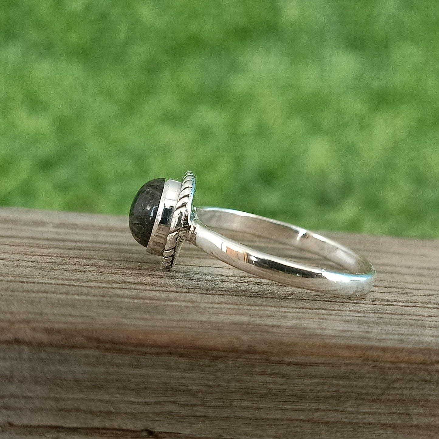 Boho Statement Ring | Black Rutile Sterling Silver Ring | Hand Crafted Bohemian Ring | Boho Ring | Black Rutile Ring | Rings for Gift