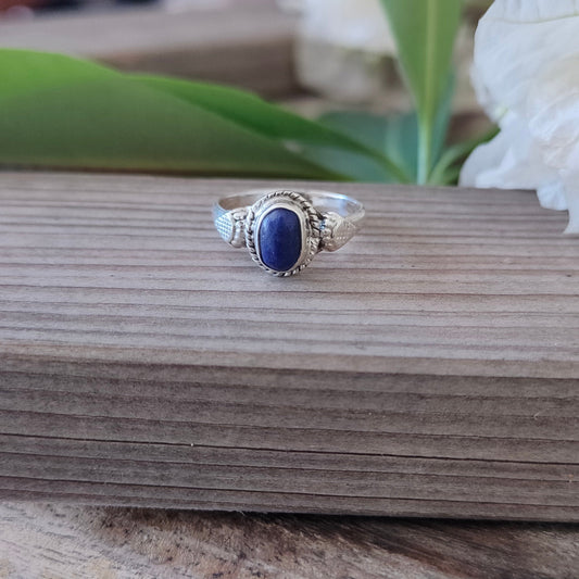 Boho Statement Ring - Lapis Lazuli 925 Sterling Silver Ring, Silver rings,Bohemian Ring - Lapis Ring- Rings - Gift for her, anniversary gift
