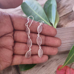 Rose Quartz 925 Sterling Silver Handmade Earring Rose Quartz Marquise Shape Silver Earrings  Boho Earrings Gift for Her