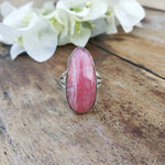 Beautiful Rhodochrosite GemStone Ring - 925 Sterling Silver Ring - Boho Ring - Wedding Rings - Silver Rings- gifts for her -Bohemian Ring